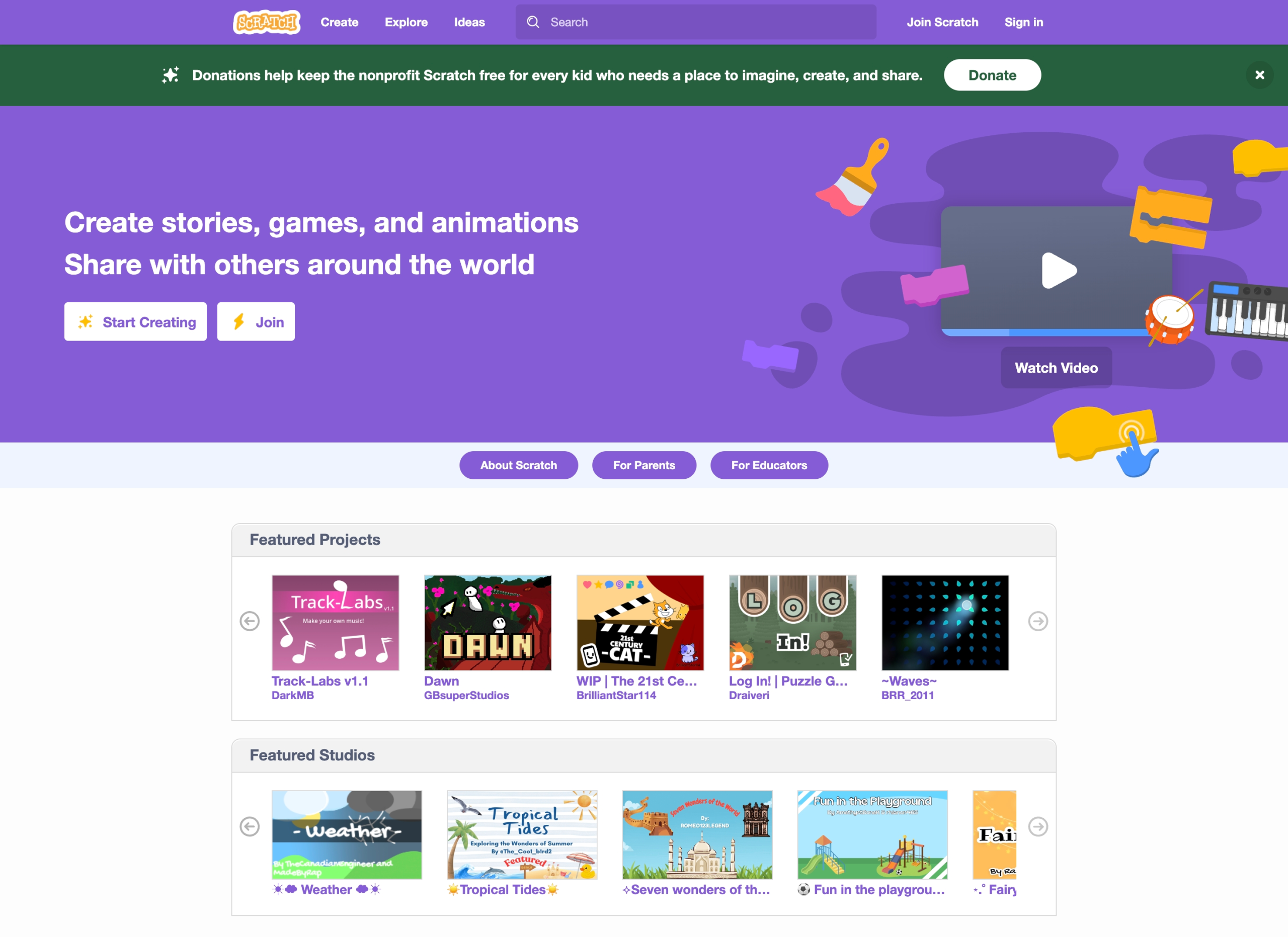 Introduction to the Scratch Interface